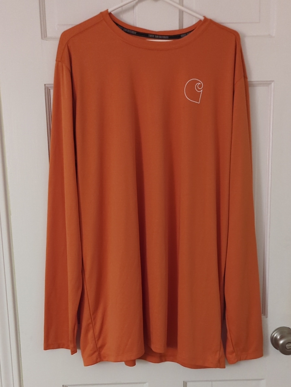 Carhartt Long-Sleeve Tee - Orange, Mens Relaxed Fit. Medium. Sun Defender. NWOT